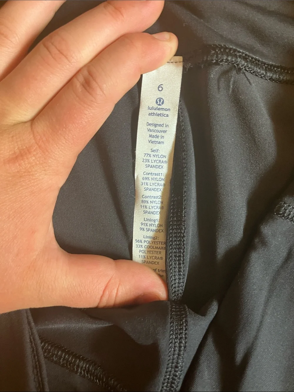 lululemon athletica Girls' Black Capri Leggings